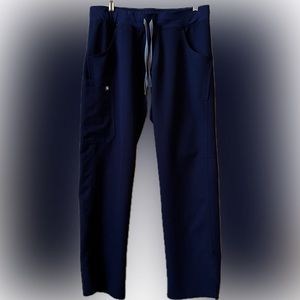 Figs Kade cargo scrubs technical issue navy blue pants drawstring M like new!